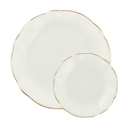 VILLA ITALIA Zestaw do ciasta porcelanowy na 6 osób SANDRINE