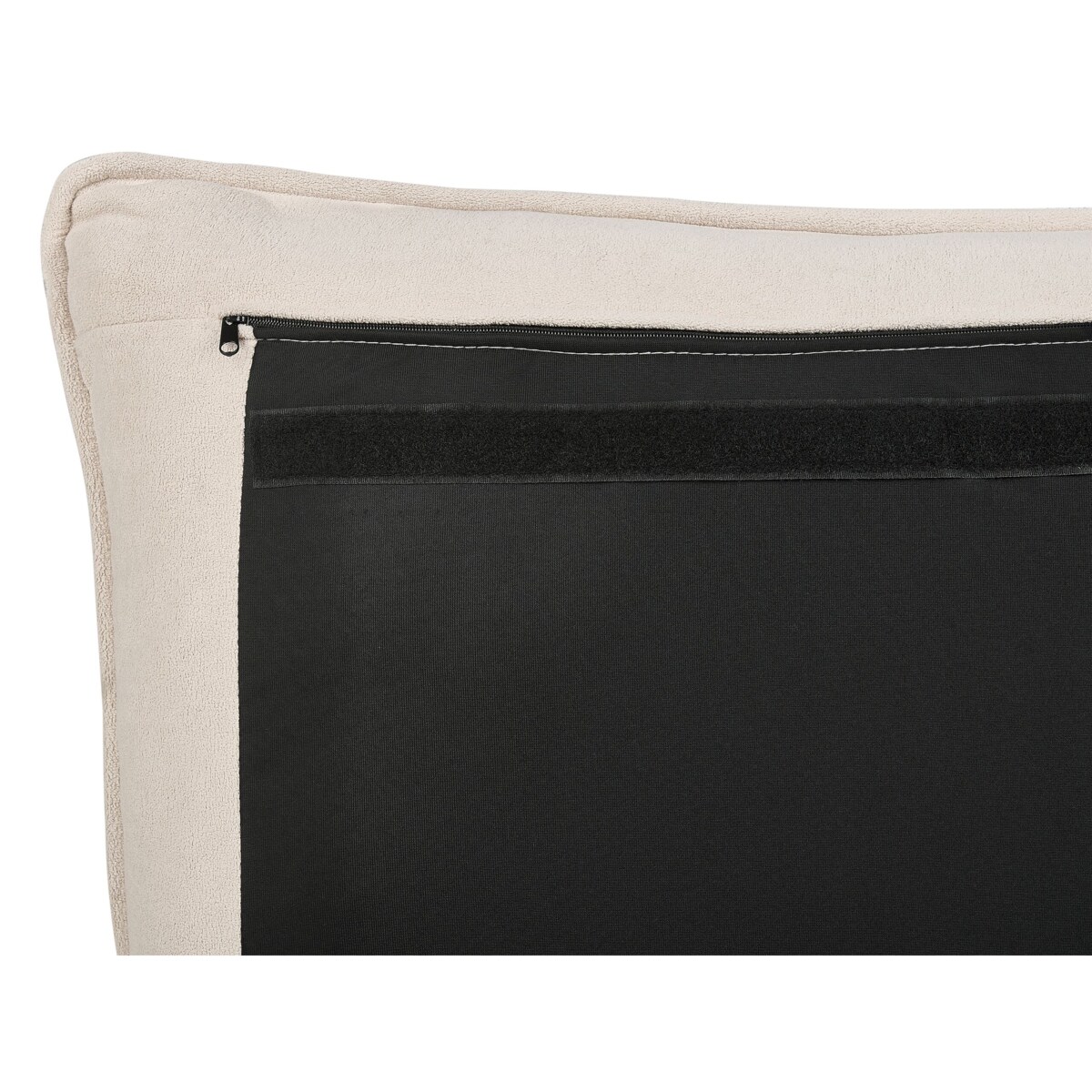 Łóżko z pojemnikiem 180 x 200 cm jasnobeżowe BAJONNA