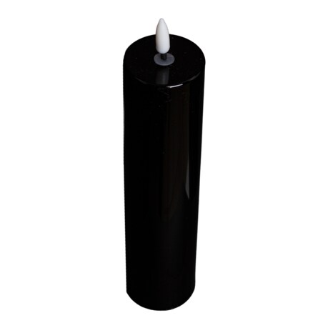 Świeca LED z tworzywa sztucznego Timer 24x5x5 cm MOMBATTI-3 czarna