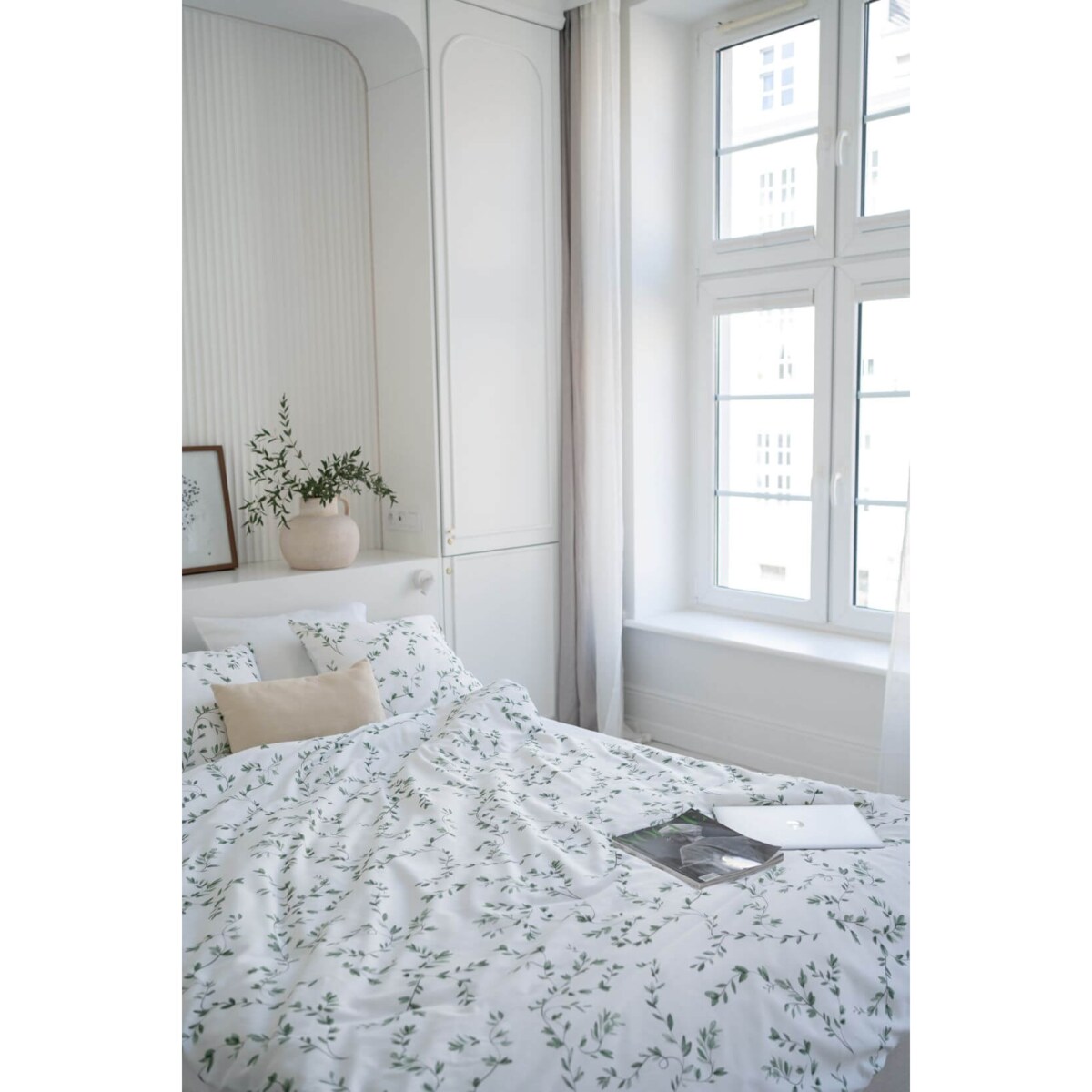 Pościel Listkowie 240/220 + 2 x 70/80 cm