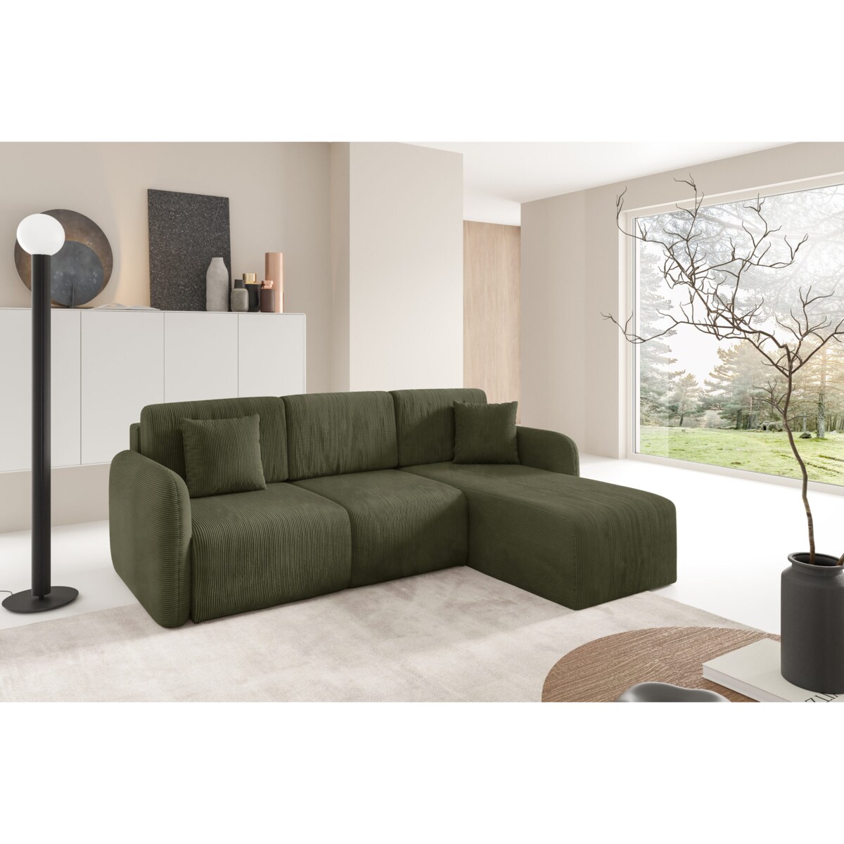 Narożnik MALLOW L z funkcją spania Kolor: POSO 46