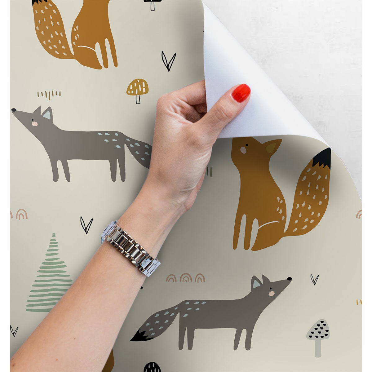 Tapeta Zabawne liski, 416x254cm