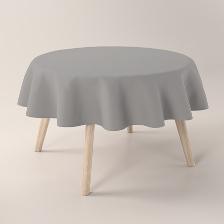 Obrus okrągły 130 x 130 cm szary
