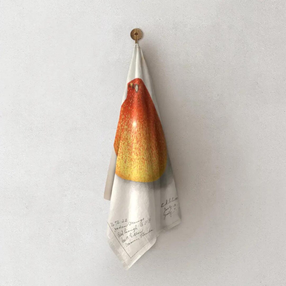 Lniany ręcznik kuchenny - mango 1