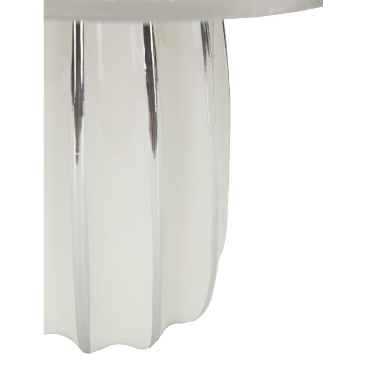 Lampa stołowa EMMI, ceramiczna, biała, Ø 30x45 cm