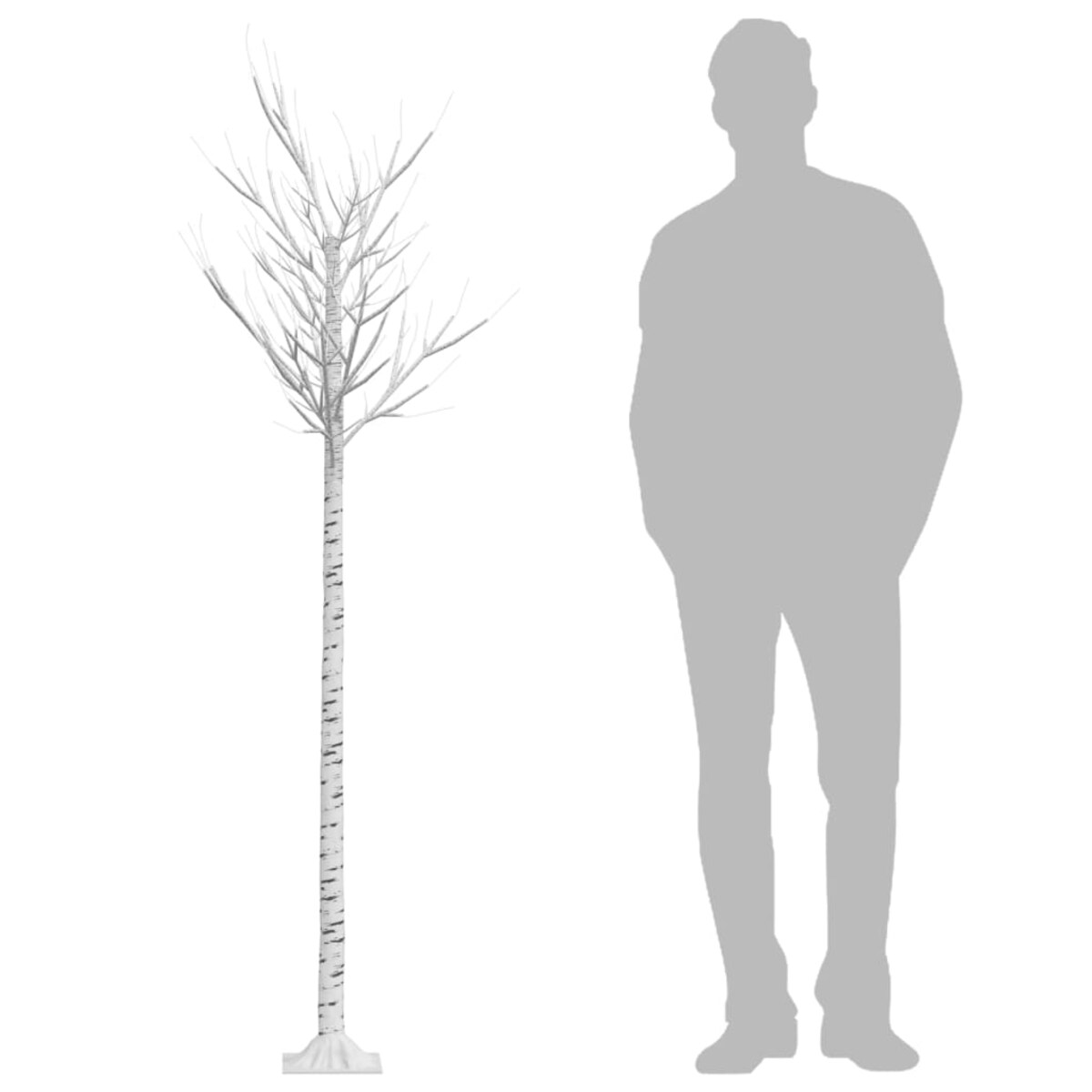 vidaXL Wierzba z oświetleniem, 200 kolorowych LED, 2,2 m