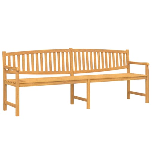 vidaXL Ławka ogrodowa, 228x59,5x90 cm, lite drewno tekowe