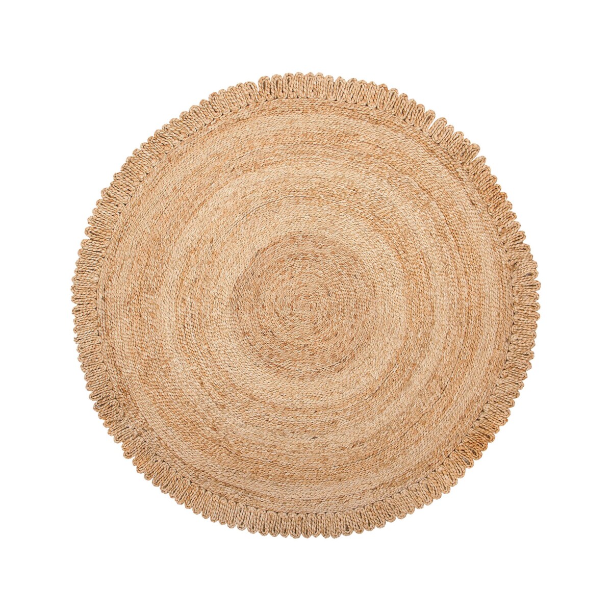 Dywan okrągły z juty ⌀ 140 cm beżowy ERENCE