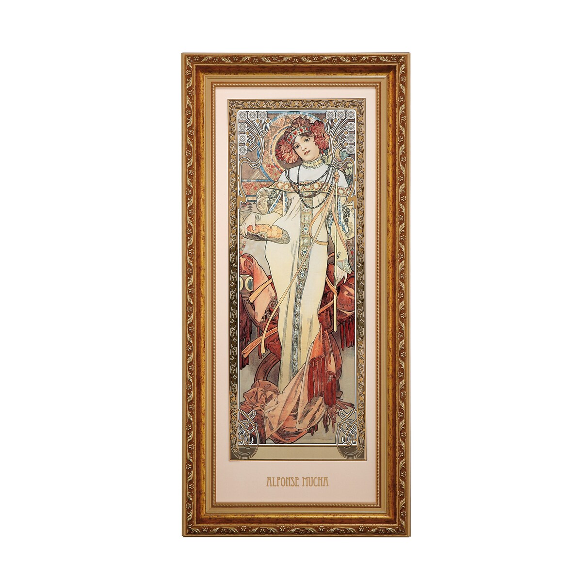 A. Mucha - Jesień 1900 - Obraz na porcelanie 57 cm - Goebel