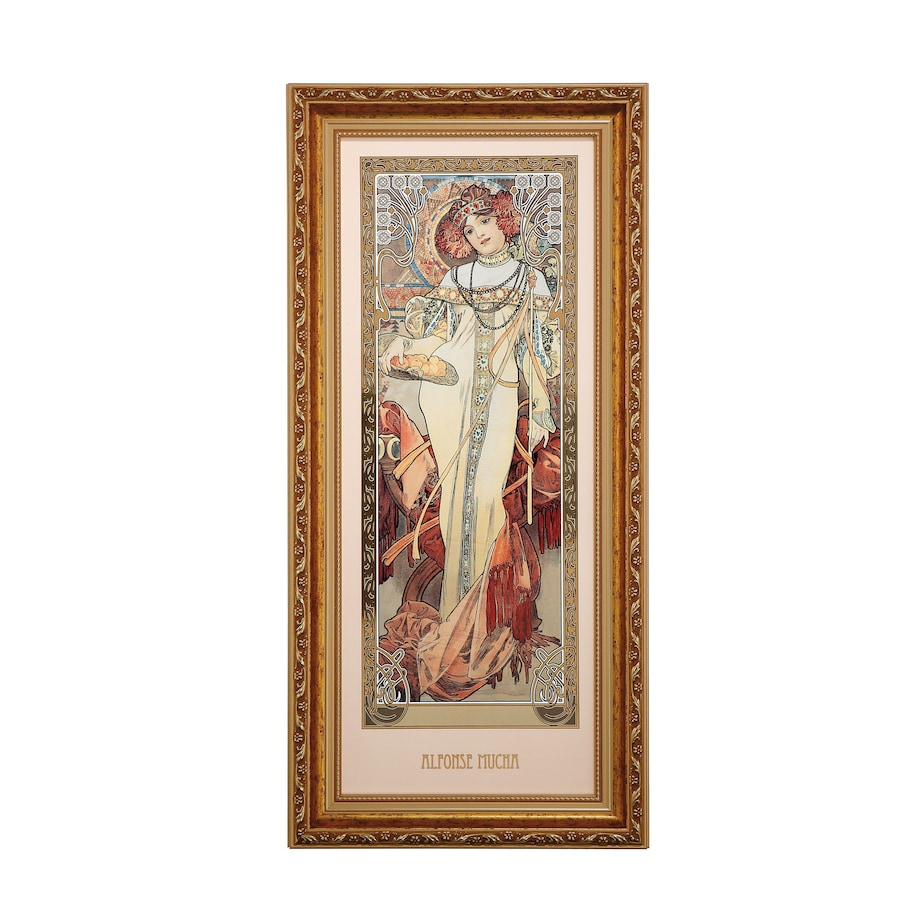 A. Mucha - Jesień 1900 - Obraz na porcelanie 57 cm - Goebel