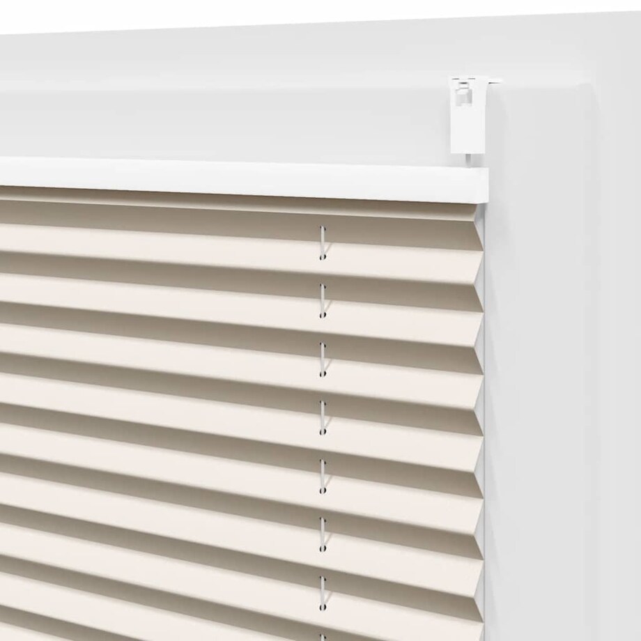 vidaXL Roleta plisowana, 90 x 100 cm, kremowa