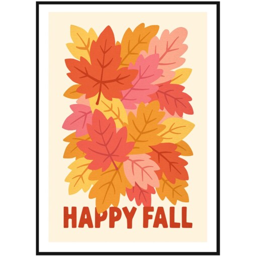 Poster Story, Plakat, Obraz - Happy Fall, wymiary 30 x 42 cm