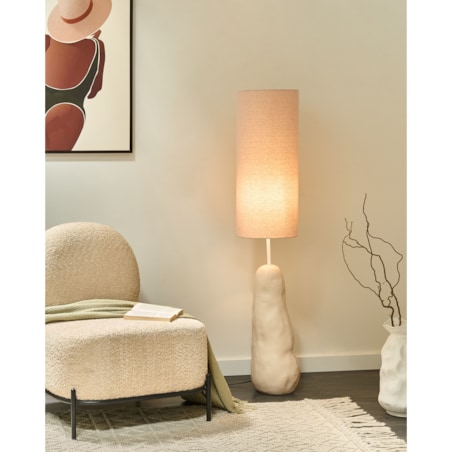 Lampa podłogowa SELB Ceramika Jasnobeżowy