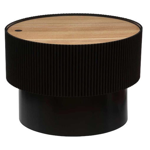 Stolik kawowy ze schowkiem ENOLA, okrągły, Ø 55 cm