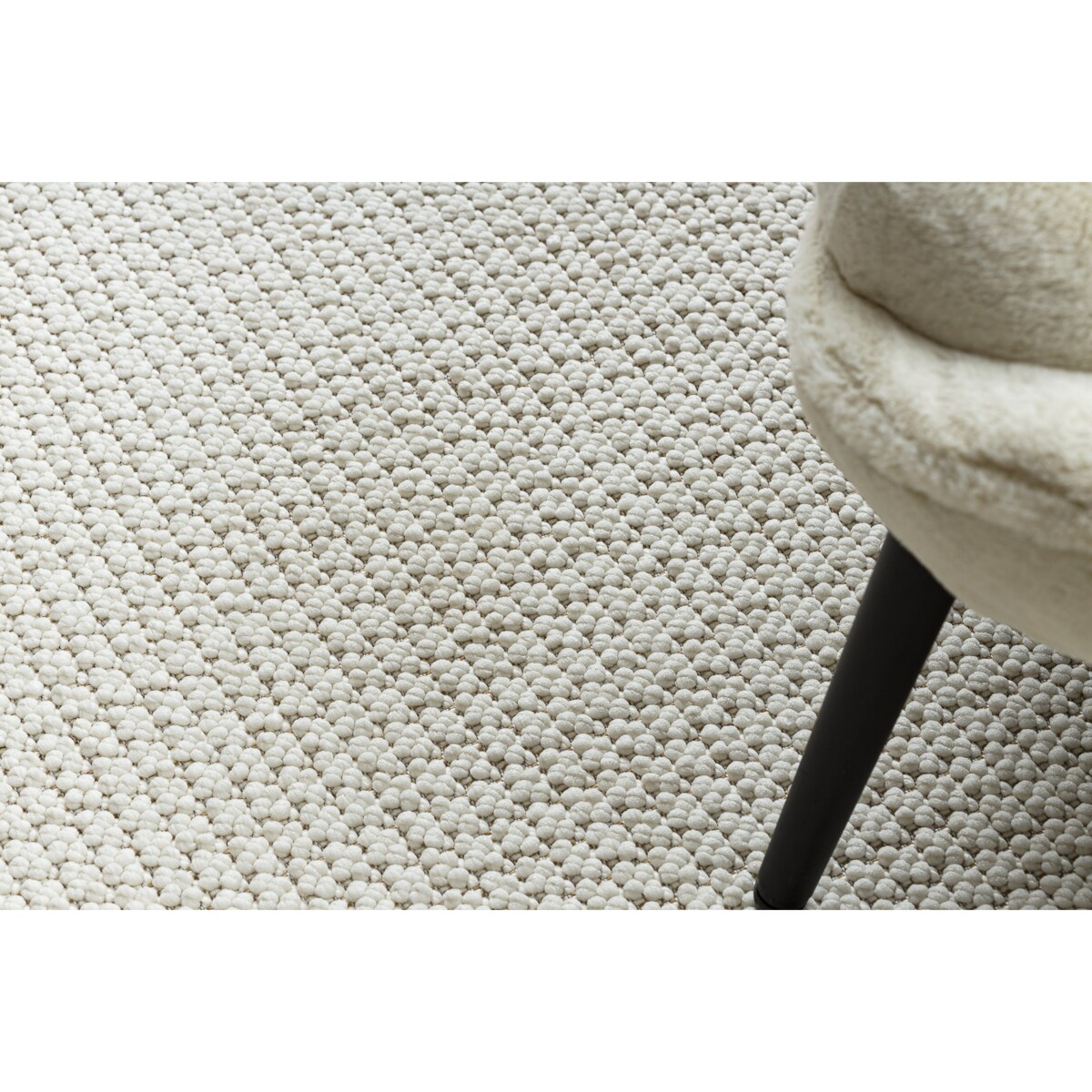 Dywan CASABLANCA LOOP biały pętelkowy, 150x200 cm