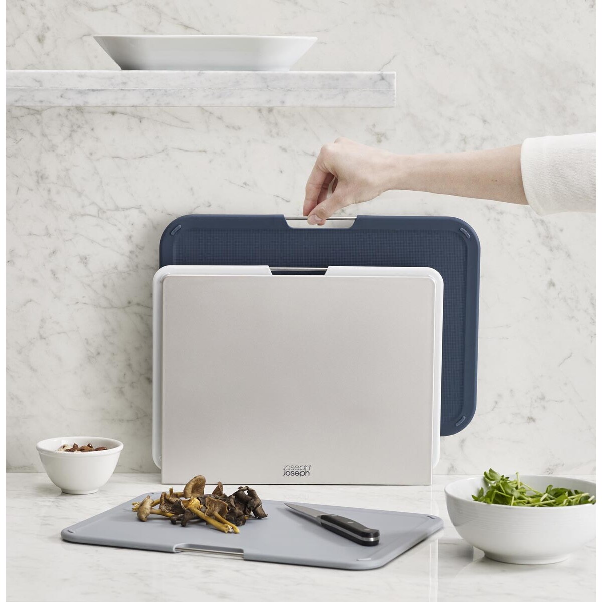 Zestaw 3 desek L granatowych Nest, Joseph Joseph