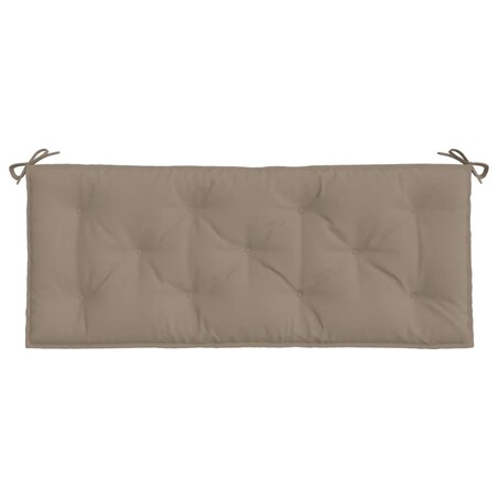 vidaXL Poduszka na ławkę ogrodową, taupe, 120x50x7 cm, tkanina