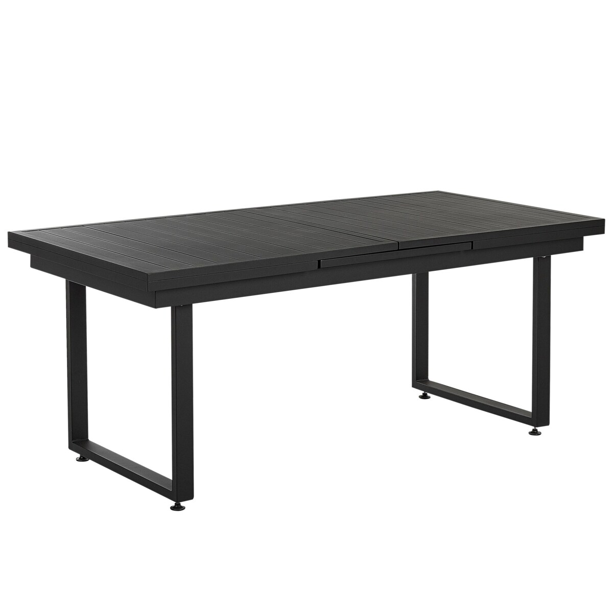 Stół ogrodowy rozkładany 180/240 x 90 cm czarny VALCANETTO