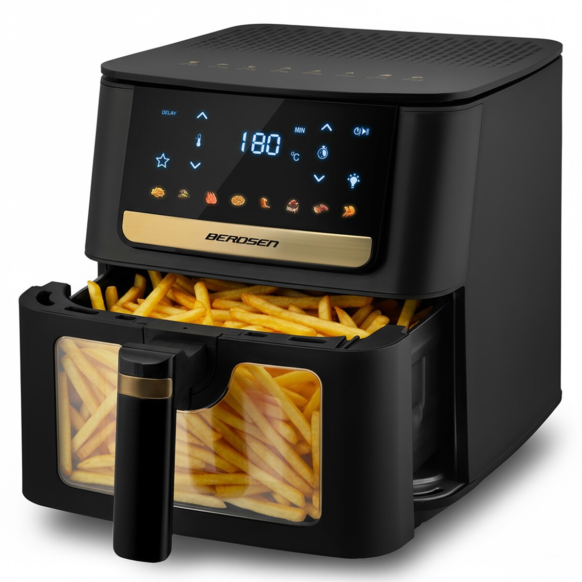 Frytkownica beztłuszczowa Berdsen BD-655 Air Fryer 6,5l 1700W czarny 365501