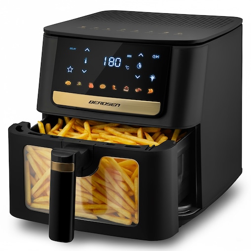 Frytkownica beztłuszczowa Berdsen BD-655 Air Fryer 6,5l 1700W czarny 365501