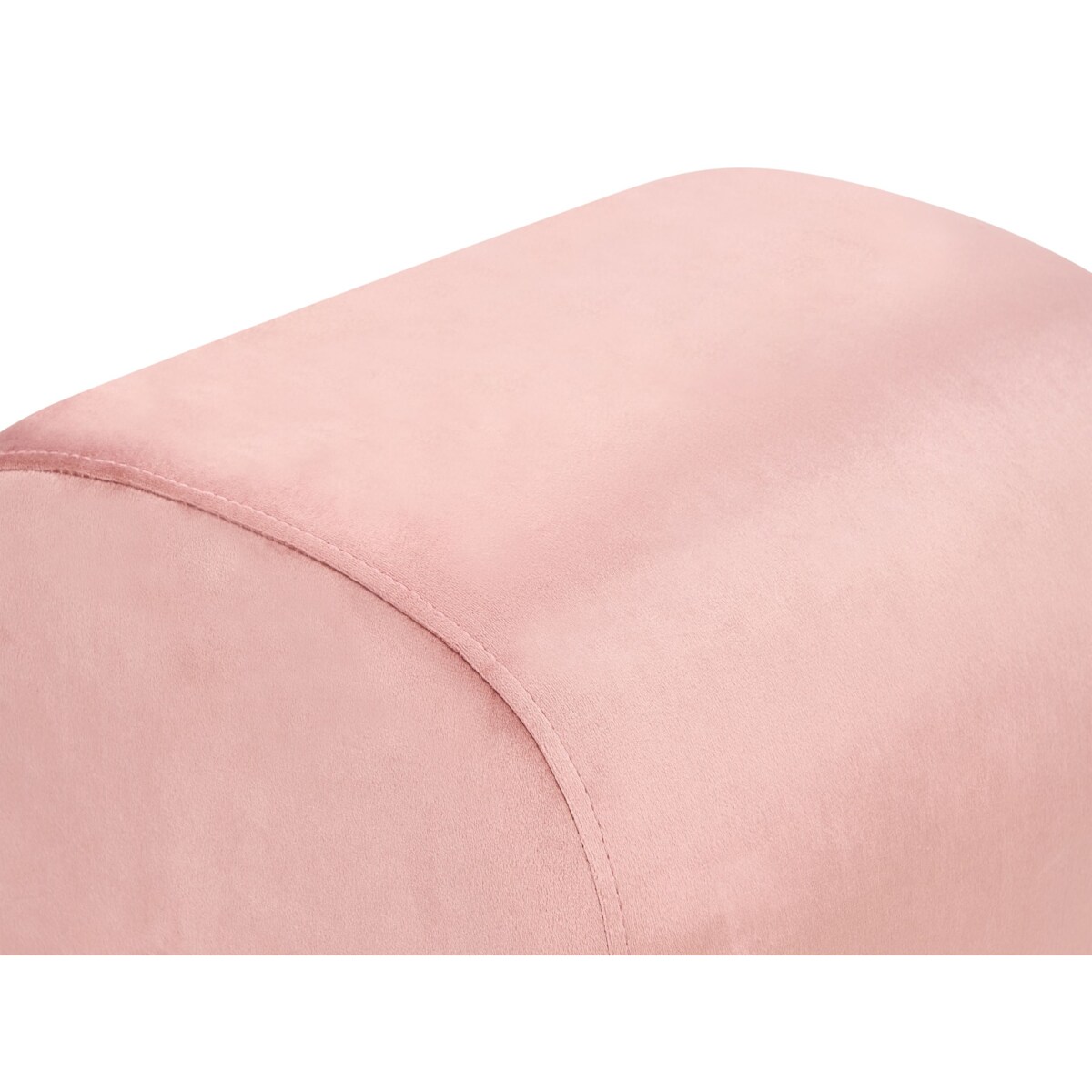 Puf welurowy 35 x 42 x 42 cm różowy MODOC