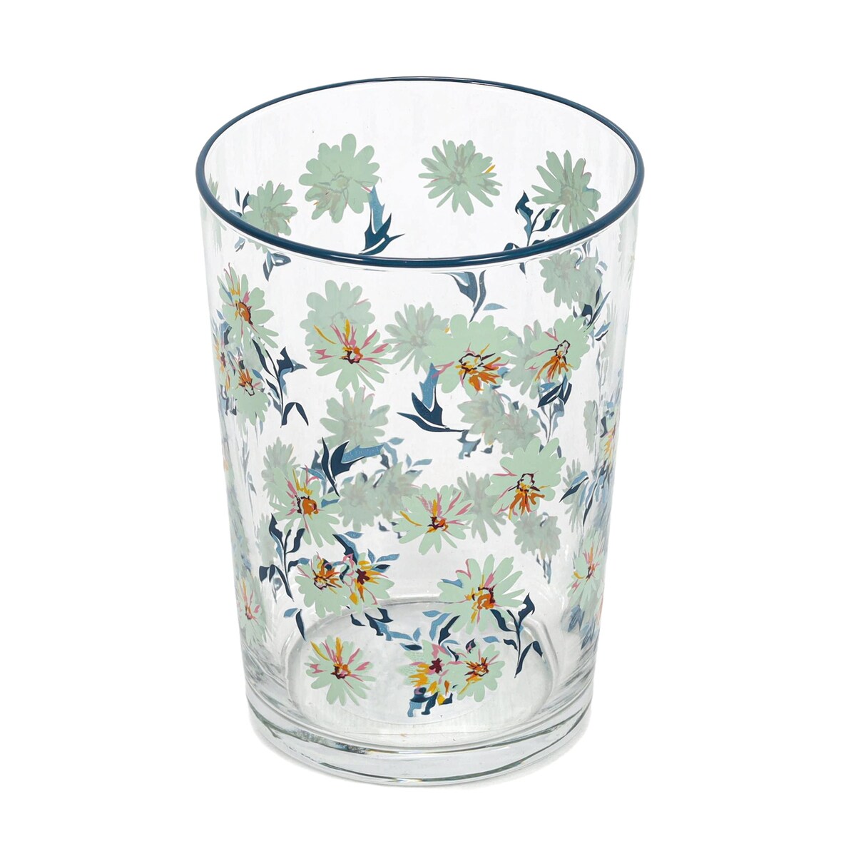 Duża szklanka w kwiatowy wzór, 510 ml