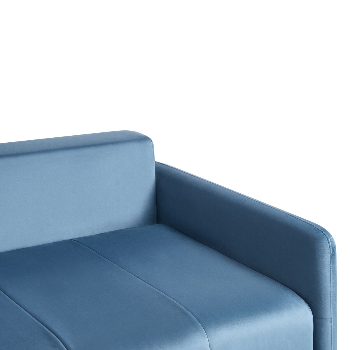 Sofa rozkładana dla 3 osób EGGE Welur Niebieski