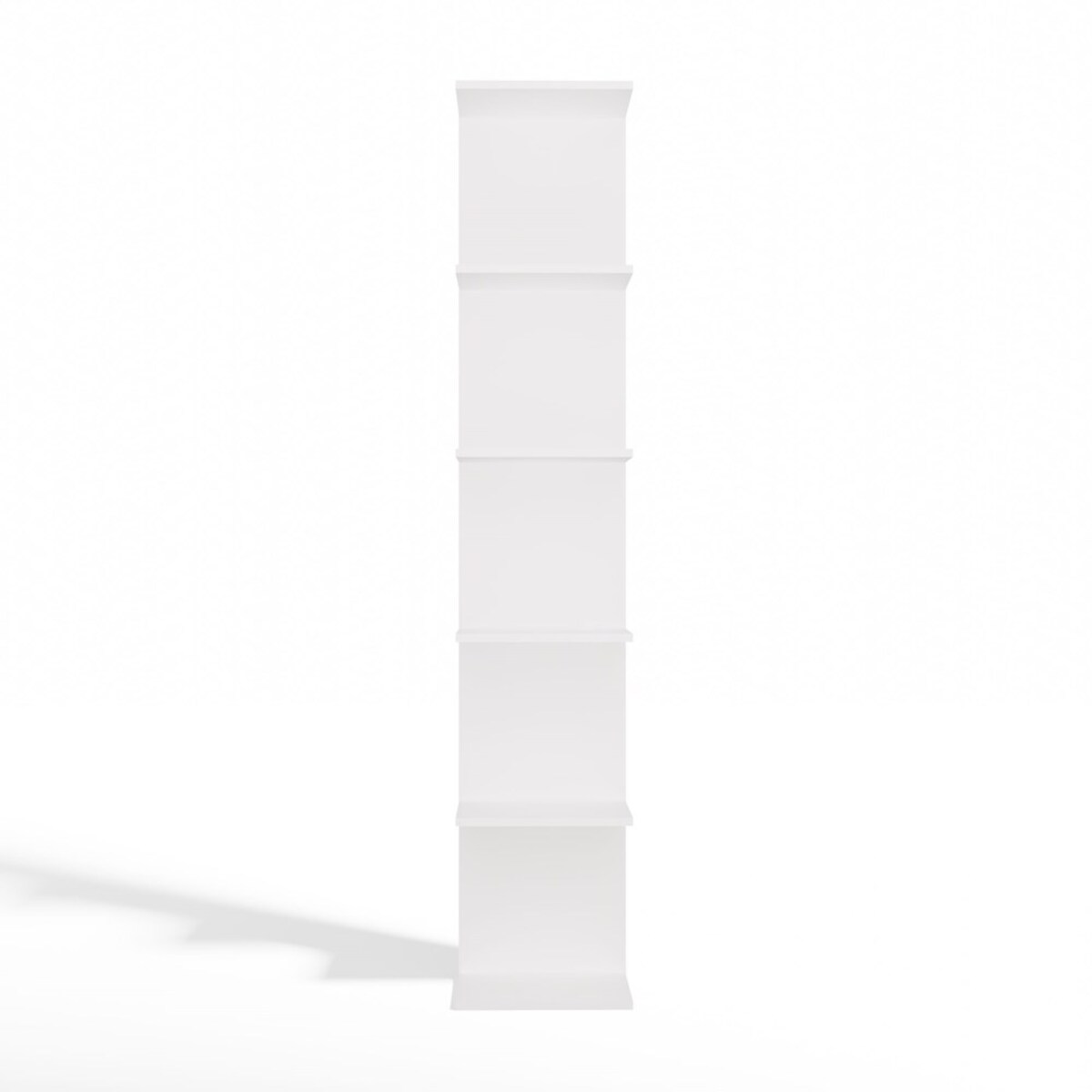 REGAŁ 6P BIAŁY Wysoki 180 Cm 6 Półek Na Książki Segregatory Do Biura Salonu