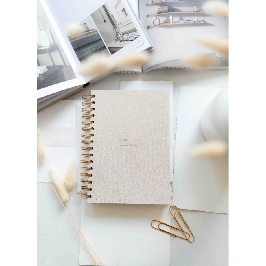 Planner dzienny na spirali 2025 – Arena Silente