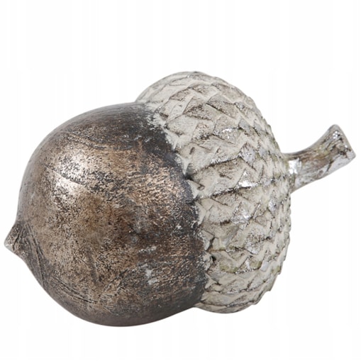 FIGURKA ŻOŁĄDŹ DEKORACYJNA JESIEŃ HALLOWEEN SREBRNA 12cm DO SALONU DOMU