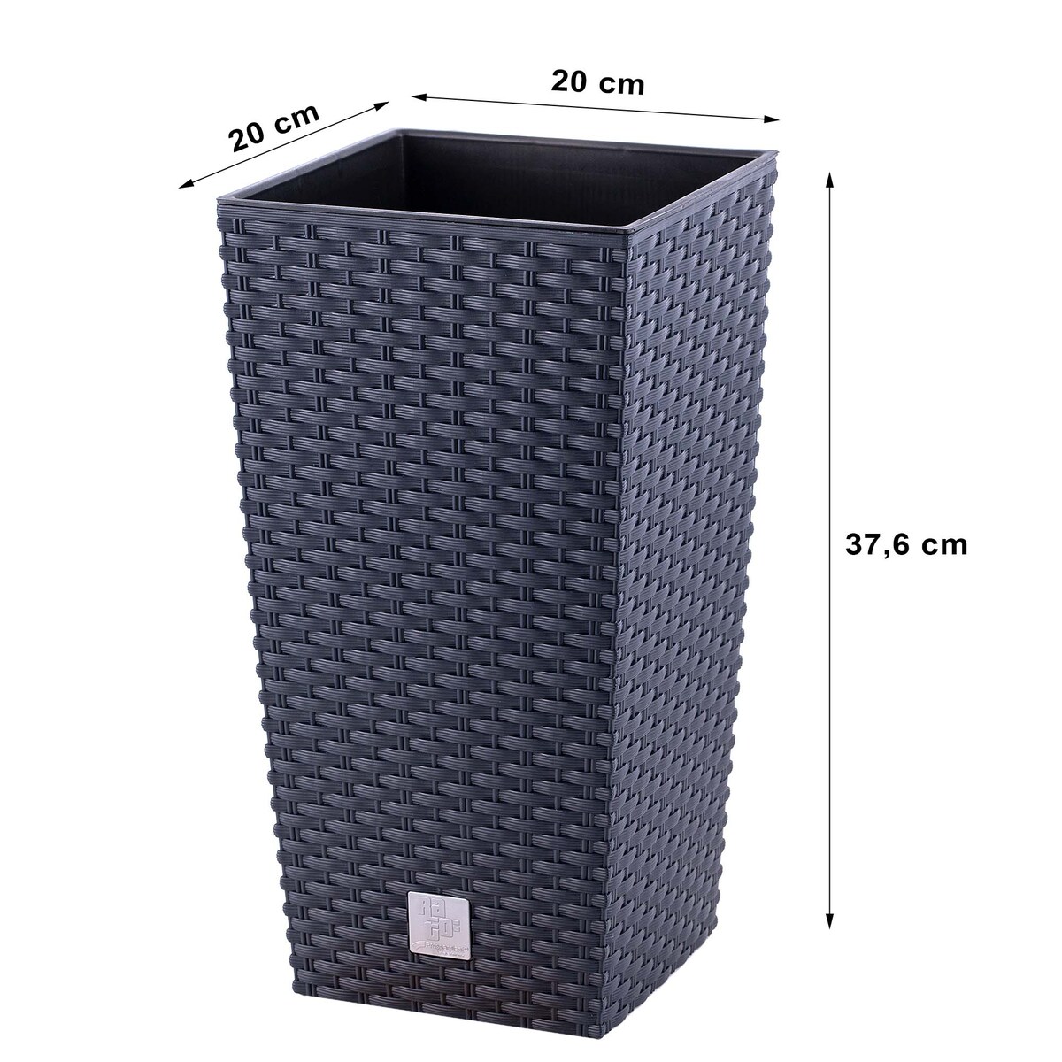 3X Doniczka Rattan Donica Zestaw Na Taras + Wkład