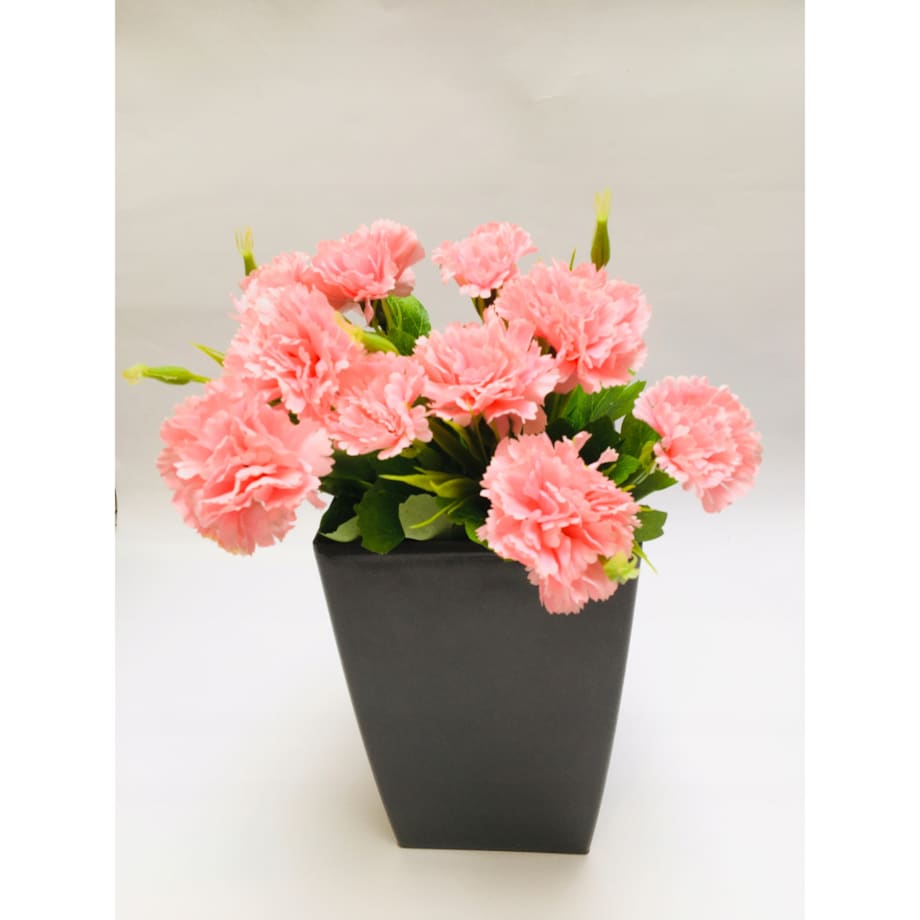 SZTUCZNE RÓŻOWE Goździki bukiet DEKORACJA STROIK WAZONU DONICZKI wiosna