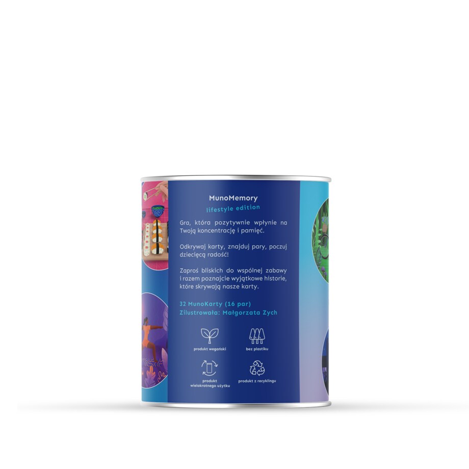 Karty MunoMemory "Lifestyle Edition" by Małgorzata Zych w ozdobnej tubie