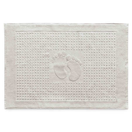 Dywanik łazienkowy 50x70 Stopki, 100% bawełna, kolor popiel