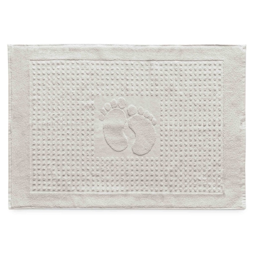 Dywanik łazienkowy 50x70 Stopki, 100% bawełna, kolor popiel