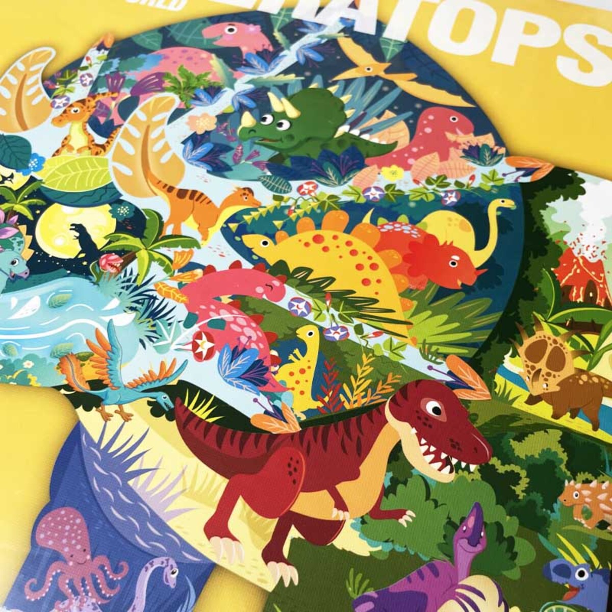 Puzzle edukacyjne - DINOZAUR TRICERATOPS - 180 szt