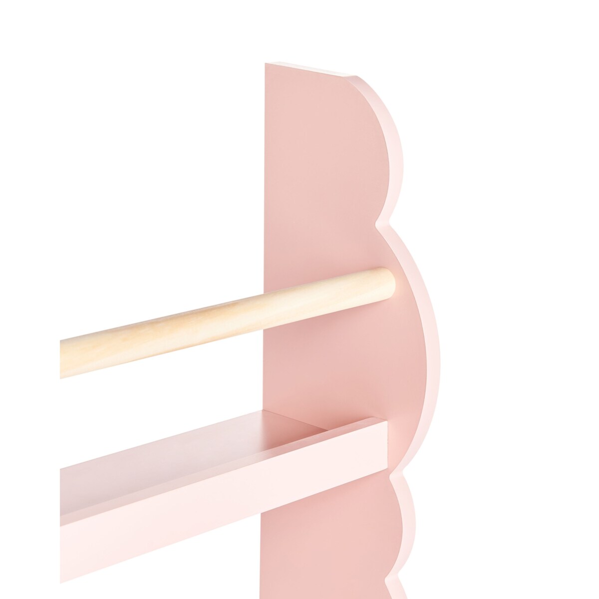 Regał ścienny MDF Pastelowy róż RIGOLET