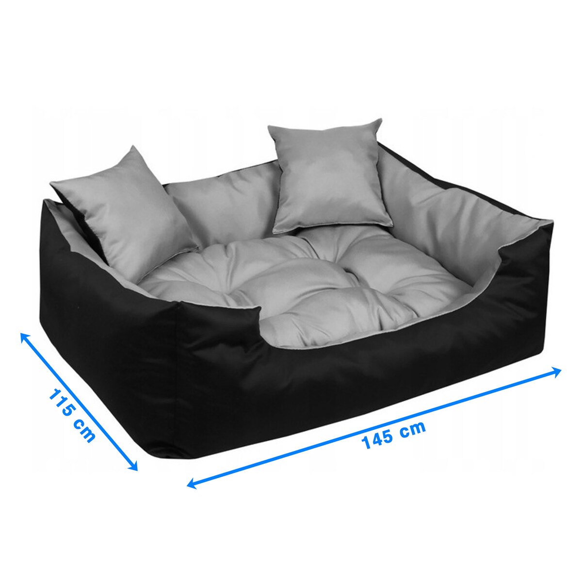 Legowisko Dla Psa Wodoodporne Posłanie Kanapa Sofa 145X115 Cm Szare
