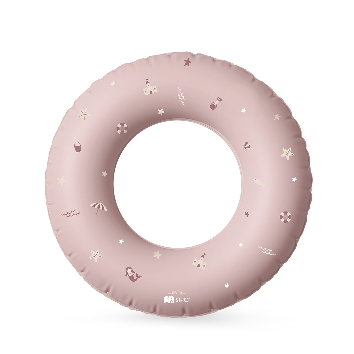 Sipo, Różowe Koło Dmuchane Do Nauki Pływania Dla Dzieci, Średnica 50 Cm, 3-6 Lat, 15-30 Kg, Różowe