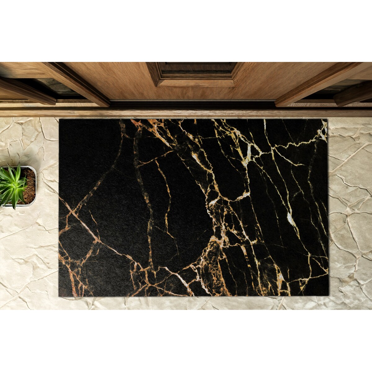 Wycieraczka zewnętrzna XXL Marmurowy wzór 150x100cm
