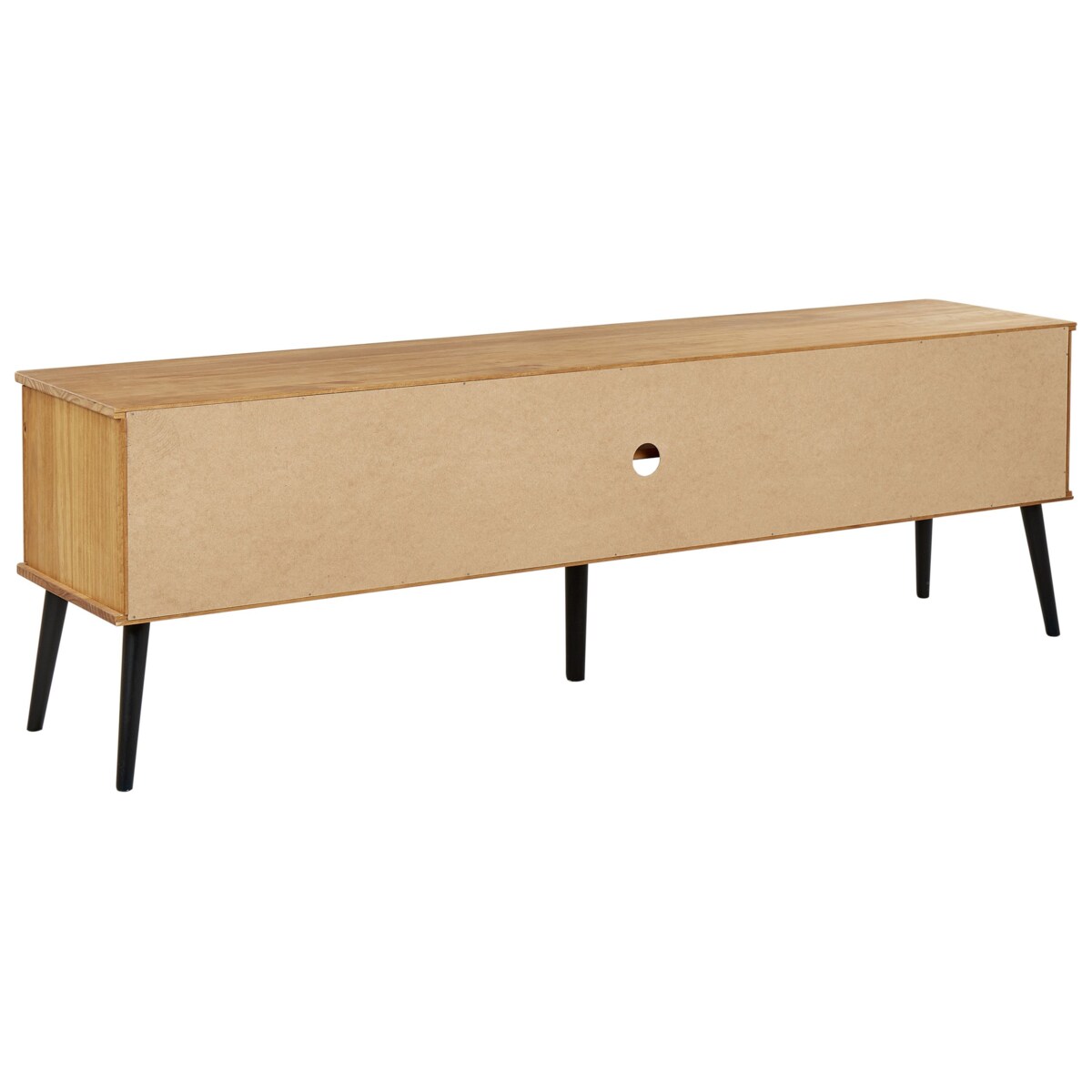 Szafka RTV TIMMINS Drewno sosnowe Brązowy