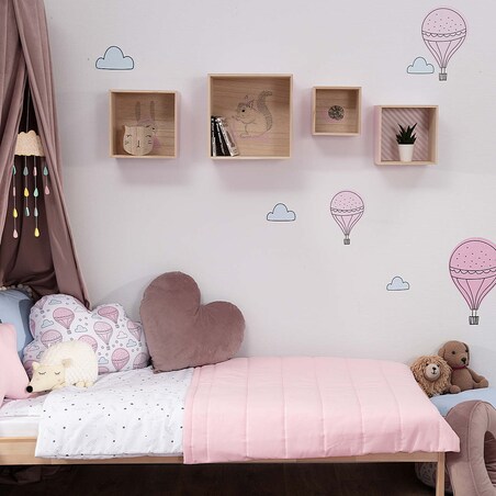 Półka Box pink 18cm, 18x16x18cm