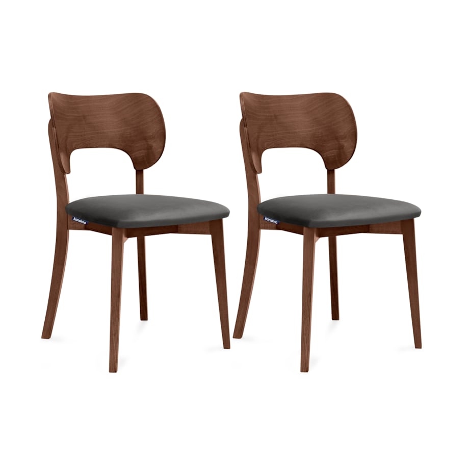 KONSIMO LYCO loftowe krzesła 2 sztuki szare