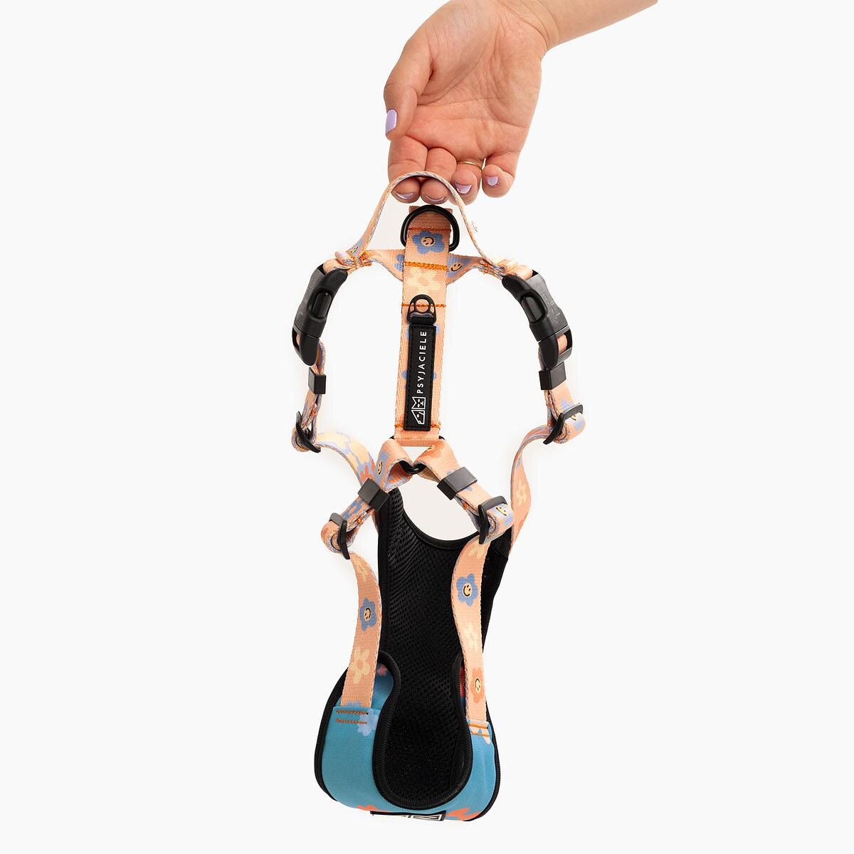 Szelki bezuciskowe dla psa lub kota "Oopsy Daisy" - Szerokość taśmy: 15mm, Rozmiar: XS