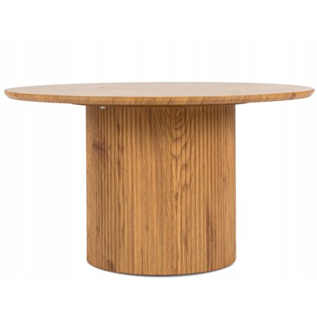 Stolik Kawowy Okrągły Mały Dąb Okrągła Ława MAYLIN MAX