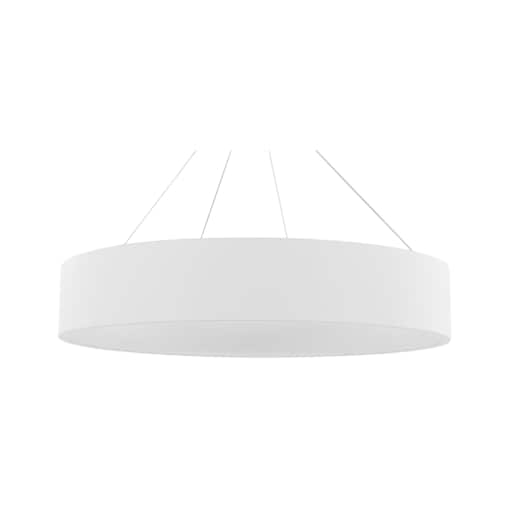 Lampa wisząca LED metalowa biała LENYA