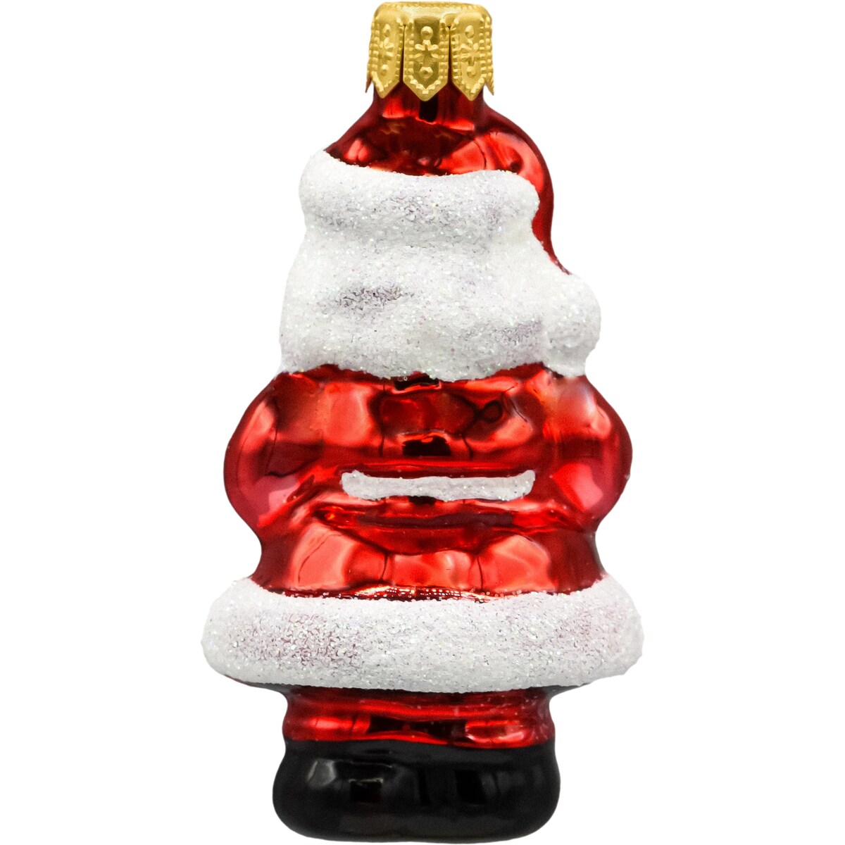 Bombka choinkowa: Święty Mikołaj z prezentem