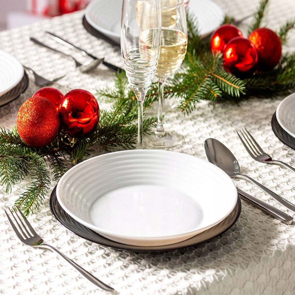 kuchenne TALERZE OBIADOWE 6 osób harena LUMINARC serwis