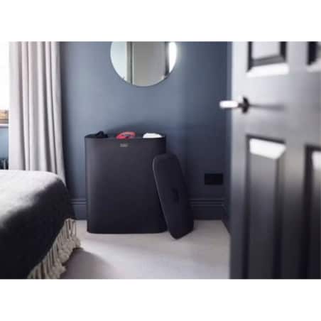 Kosz na pranie czarny Tota Trio, 90 l, Joseph Joseph