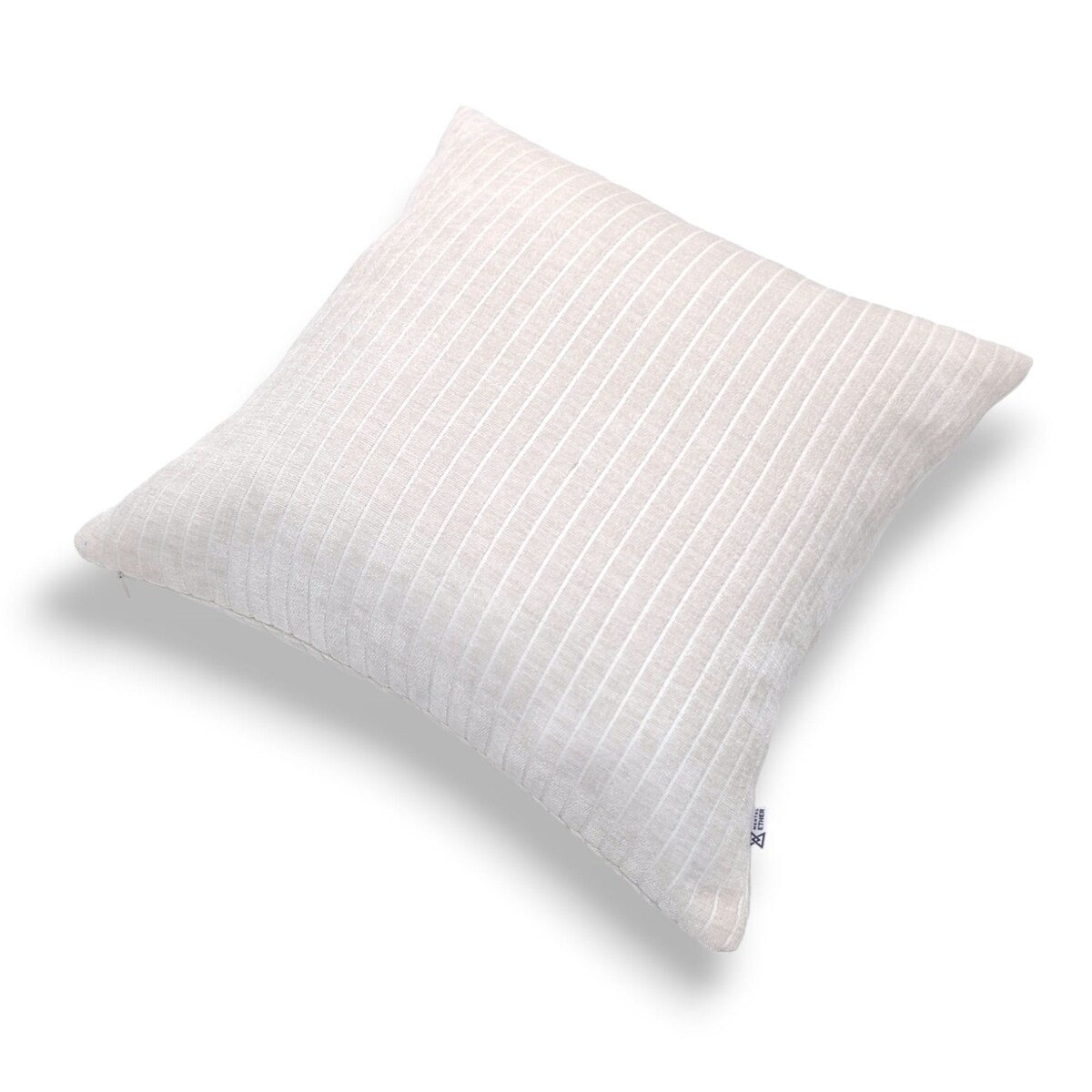Kremowa poduszka dekoracyjna w prążki 45x45 Lines